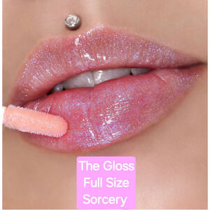 Jeffree Star The Gloss “Sorcery” Light Pink Lip Gloss with Blue & Purple Glitter